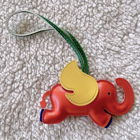 Elephant Faux Leather Bag Charm - Picture 3 of 3